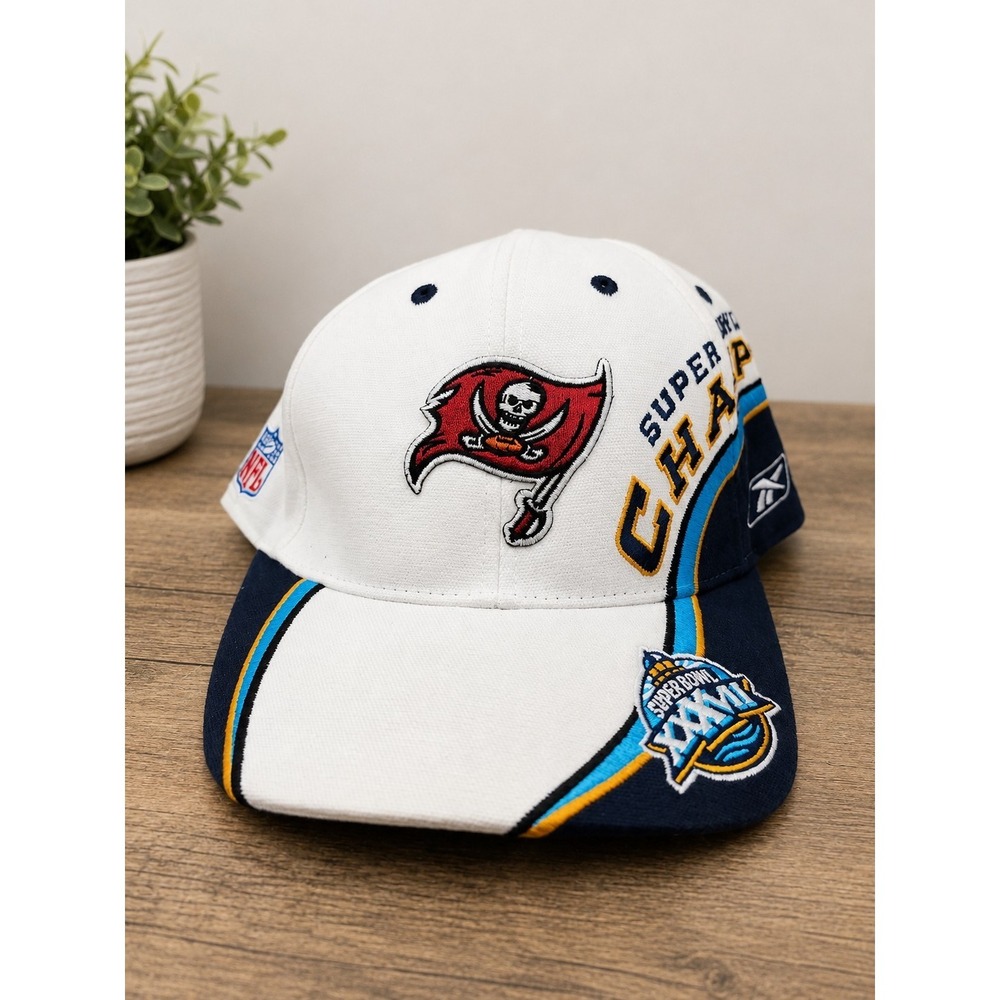 Tampa Bay Buccaneers Super Bowl XXXVII Champions Reebok NFL On Field Hat Cap...